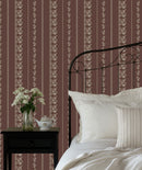 Roselle Stripe Wallpaper by Safari Natalia x Taddy Mikelaites