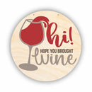 Unfinished Wood Wine Door Sign Kit | Wood Craft Cutouts | 1/4" Thick |