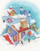 Winter on the roofs M655 Counted Cross Stitch Kit
