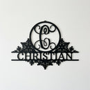 Custom Metal Wall Art - Personalized Winter Sign