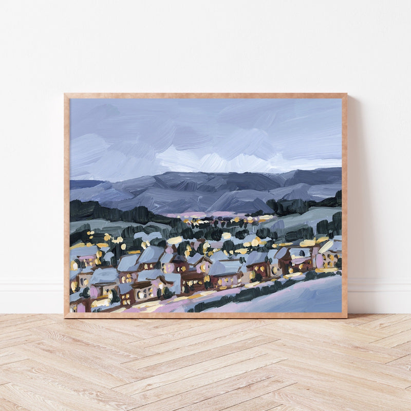 "Winter Village" Art Print