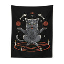 Witchcraft black cat coven tapestry – bedroom wall hanging decor