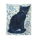Witchcraft black cat tapestry wall hanging bedroom occult decor