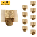 Mascot Hardware Frosted Timber 1-3/10 in (33mm) Peach & Light Brown Cabinet Knob (Pack Of 10)