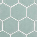 Sage Jade Glossy Hexagon 5 Ceramic Tiles 5