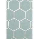 Sage Jade Glossy Hexagon 5 Ceramic Tiles 5