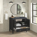 James Martin Myrrin 36" Single Bathroom Vanity, Carbon Oak