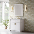 James Martin Bellshire 36" Single Bathroom Vanity, Bright White