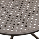 Modern Outdoor Mesh Aluminum 42-in Round Patio Dining Table