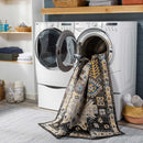 Cabacungan Black & Blue Washable Rug - Clearance