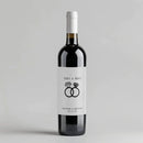 Women Rings Wine Label