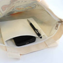 Cream Boba Tote Bag – Cute Gift with Keychain & Enamel Pin