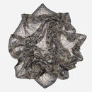 Helena - Silk Scarf Shawl - Brown and Blue