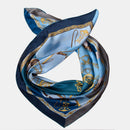Gabriella - Silk Foulard - Azure