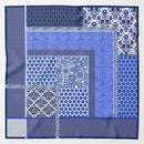 Dafne - Silk Scarf Shawl - Blue