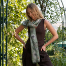 Botanica - Long Silk Scarf - Green