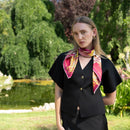 Moment in Time - Silk Foulard - Magenta