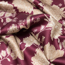 Esmeralda - Silk Scarf Shawl - Burgundy & Gold