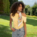 Melograno - Silk Foulard - Powder Blue