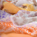 Dafne - Silk Scarf Shawl - Sunrise
