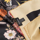 Flora - Silk Foulard - Black