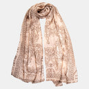Colette - Silk Scarf/Shawl - Peach