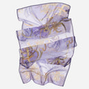 Alessandra - Long Silk Scarf - Purple