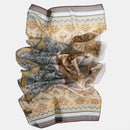 Layla - Long Sheer Silk Scarf - Misty Blue
