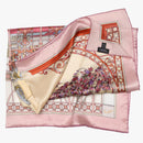 Garden of Dreams - Silk Foulard - Pink