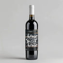 Wood Home Wine Label