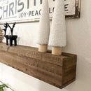 47 Inch Reclaimed Rustic Natural Wood Mantle