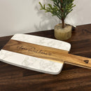 Wood & Marble Cutting Board (14”x7”) | Kitchen Decor | Home Sweet Home | Cheese Board