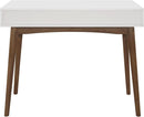 Wood Writing Desk with Drawer Spacious Top and Storage