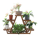Wooden 6-Tier Plant Stand Indoor Outdoor