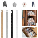 Wooden button elastic band clothes folding organizers bedroom storage bags