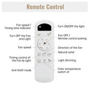 Wooden Ceiling Fan with Light, Reversible DC Motor, Quiet & Modern Design