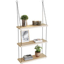 Wooden Floating Shelf 3-Tier Boho Decor