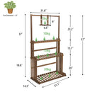Wooden Hanging Plant Stand 3-Tier