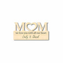 Wood Love Mother's Day Gift Customizable Cutout Finished or Unfinished up to 48" Wide - Home Decor DIY