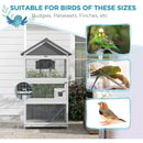 Wooden Outdoor Bird Aviary 67 Inch