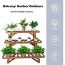 Wooden Plant Stand 3 Tier Shelf
