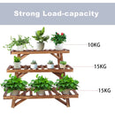 Wooden Plant Stand 3 Tier Shelf