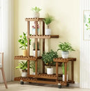 Wooden Plant Stand 6-Tier Indoor Outdoor