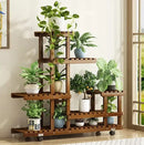 Wooden Plant Stand 6-Tier Indoor Outdoor