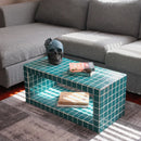 Wooden Skeleton Mosaic Coated Coffee Table
