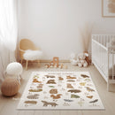 Space & Rockets Rug / World map Area Rug