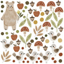 Woodland Baby Forest animals - Fabric Nursery Wall Art Decals