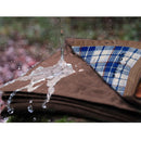 Wool Canvas Camping Blanket - Waxed Canvas Outdoor Blanket / Bushcraft Blanket