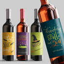 Work Makes You Drink Wine Label Set