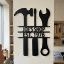 Custom Metal Wall Art - Personalized Mechanic Garage Workshop Sign